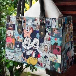 Personalized Mickey And Minnie Collection Handbag, Anniversary Mickey Handbag, Disney Handbag