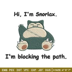 Snorlax embroidery design, Pokemon embroidery, Anime design, Embroidery file, Digital download, Embroidery shirt