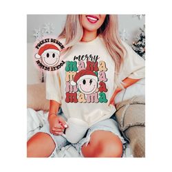 Merry Mama Png, Retro Christmas Png, Mama Sublimation Design Downloads, Vintage, Happy Face Png, Christmas Shirt, Digita