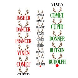 Reindeer Porch Sign SVG, Christmas Porch Sign SVG, Digital Download, Cut File, Sublimation, Clip Art (individual svg/dxf
