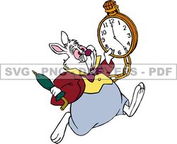 White Rabbit Classic Svg, Alice in Wonderland Svg, Cartoon Customs SVG, EPS, PNG, DXF 39