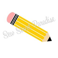 Pencil SVG, School SVG, Teacher SVG, School, Digital Download, Cut File, Sublimation, Clip Art (includes svg/png/dxf fil