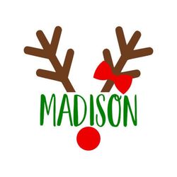 Girl Rudolph/Reindeer Frame SVG, Christmas SVG, Digital Download, Cut File, Sublimation, Clipart (individual svg/dxf/png
