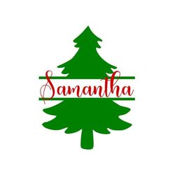 Christmas Tree Name Frame SVG, Christmas Tree SVG, Digital Download, Cut File, Sublimation, Clipart (individual svg/dxf/
