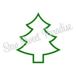 Christmas Tree Outline SVG, Christmas SVG, Tree SVG, Digital Download, Cut File, Sublimation, Clip Art (individual svg/d