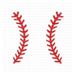 Baseball/Softball Stitches SVG, Baseball SVG, Digital Download, Cut File, Sublimation, Clip Art (includes svg/png/dxf fi