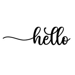 Hello SVG, Hello Door Sign SVG, Hello Glyph SVG, Digital Download, Cut File, Sublimation, Clip Art (svg/png/dxf/jpeg fil