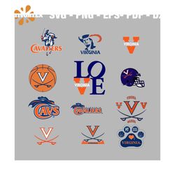 Virginia Cavaliers Bundle Svg, Sport Svg, Virginia Cavaliers Svg, Virginia Cavaliers Logo Svg, Virginia Cavaliers Fan Sv