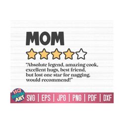 Funny mom review SVG / Mom life SVG / Mother's Day SVG / Cut Files for Cricut / Free Commercial Use / Instant Download