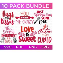 Valentine's Day Colored SVG Bundle, Valentine's Baby Shirts svg, Valentine Shirts svg, Cute Valentines svg, Heart Shirt