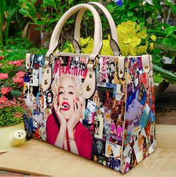 Madonna Music women leather hand bag, Madonna Woman Handbag, Madonna Lovers Women Handbag