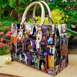 Prince Purple Leather Bags, Prince Lovers Handbag, Prince Women Bag And Purses