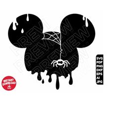 Halloween Disneyland ears SVG DXF png clipart , cut file outline silhouette
