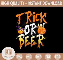 Trick Or Beer Png, Halloween Beer Png, Halloween Png, Trick Or Treat, Halloween Shirt Design, Skeleton Silhouette, Insta