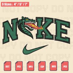Nike x UAB Blazers Embroidery File, NCAA Embroidery Designs, Machine Embroidery Design Files