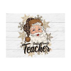 Santa's Favorite Teacher Christmas PNG,Santa Png,Christmas Png,Teacher,Santa sublimation design download,christmas leopa