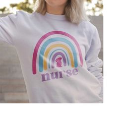 Nurse Rainbow SVG, Rainbow, Easter Rainbow, Family Matching shirt, Easter Shirt, Family Matching shirt, Cricut Cut File,