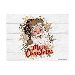 Santa Merry Christmas PNG, Santa Png, Christmas Png, Santa, Merry,Christmas,Gold,Sublimation,Glitter,Snowflake,Believe,l