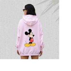 Shy Mickey Hoodie,  Cute Mickey Mouse Hoodie, Shy Disney Hoodie, Disney Vintage Hoodie, Disney Trip Hoodie, Mickey Mouse