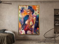 erotic sensual wall art,sensual lovers,rnude couple drawing,nude couple lovers,bedroom wall art canvas designframed canv