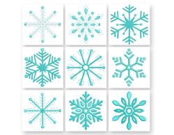 Snowflake Machine Embroidery Design. decoration embroidery,  snow embroidery