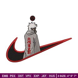 Kakashi Hatake 6 Nike embroidery design, Naruto embroidery, nike design, anime design, anime shirt, Digital download