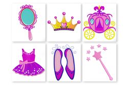 princess machine embroidery design. baby embroidery design