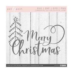 Merry Christmas SVG - Christmas SVG - Merry Christmas - Holiday Svg - Christmas Cut File - Christmas Tree Svg - Christma