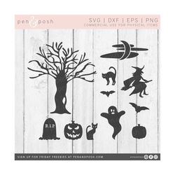 Halloween SVG - Halloween Clipart - Halloween Cut Files - Halloween DXF - Halloween SVG Bundle - Spooky svg - Halloween