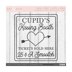 Cupid Kissing Booth SVG - Kissing Booth Svg - Kissing Booth SVG Valentines - Kissing Booth Svg File - Valentines Svg - V