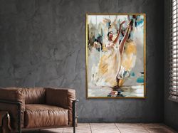 ballerina art print,wall art decor, ballet dancer, elegant art, dancing art, performance, wall art canvas design, framed