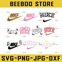 Nike Logo Bundle Svg, Trending Svg, Nike Logo Svg, Fashion Brand Svg, Brand Logo Svg, Digital Download