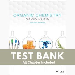 Test Bank for Organic Chemistry, 4th Edition by David R. Klein