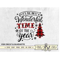 It's the most wonderful time of the year SVG File, Christmas Saying Svg Design, Cricut and Silhouette cutting file, Hell