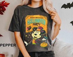 Comfort Colors Vintage Disney Halloween shirt, Mickey's Not So Scary Halloween Party, Halloween shirt, Mickey Halloween,