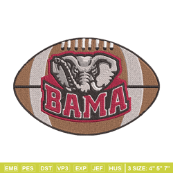 Alabama Crimson Tide embroidery, Alabama Crimson embroidery, Football embroidery, NCAA embroidery, Sport design, NCAA34
