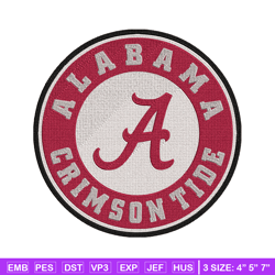 Alabama Crimson Tide embroidery, Alabama Crimson embroidery, Football embroidery, NCAA embroidery, Sport design, NCAA38