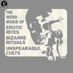 The Weird World of Cult Horror Halloween PNG Download