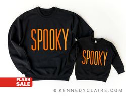 Halloween Sweatshirt for Mom and Kids, Spooky Season, Vintage Halloween Sweater