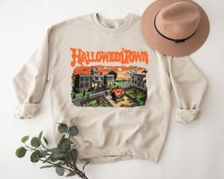 Halloweentown Sweatshirt and Hoodie, Halloweentown and Chill Crewneck, Pumpkin Sweatshirt, Halloween Sweatshirt, Hallowe