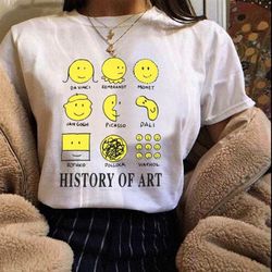 History of Art Shirt -aesthetic shirt,aesthetic clothing,art shirt,artsy shirt,van gogh shirt,monet shirt,dali shirt,pic