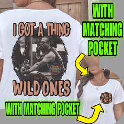 WILD ONES JESSIE MURPH WITH MATCHING POCKET SUBLIMATION DTF