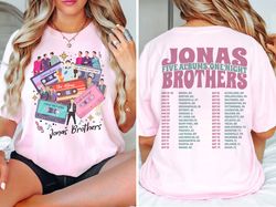 Jonas Brothers Double Sided T shirt, Jonas Brothers Tour Sweatshirt, Concert 2023 Retro Unisex Gift, Jonas Brothers Cass