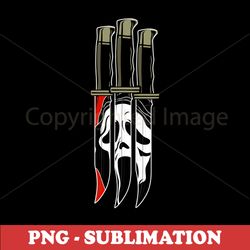 Screaming Blades - Dynamic Sublimation Design - Elevate Your Creations with this Intense PNG Download