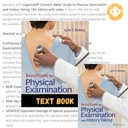 Latest Textbook Bates' Guide To Physical Examination and History Taking 13th Edition by Bickley