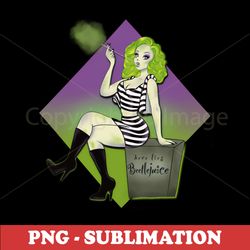 Beetlejuice PNG Digital Download - Instant Sublimation File - Spook up your Halloween with this Baddie-Inspired Design
