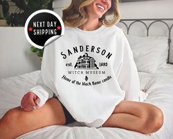 Sanderson Witch Museum Sweatshirt, Halloween Sweatshirt, Sanderson Sisters, Witch Sweatshirt, Black Flame Candle Sweater