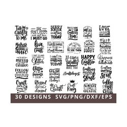 Craft SVG Bundle, Crafting SVG, Crafters Svg, Crafting Shirt Svg, Crafting Quote, Craft Room, Crafting SVG, Cut File For