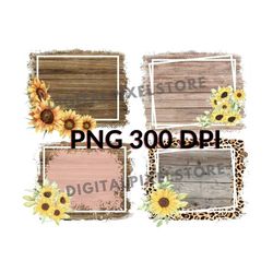 Rustic Wood Sunflower Background Png,Leopard wood background png,sunflower background png,distressed leopard sublimation