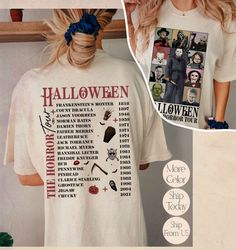 Vintage Halloween Crewneck Sweatshirt, Spooky Shirt, Retro Halloween POCKET Tee